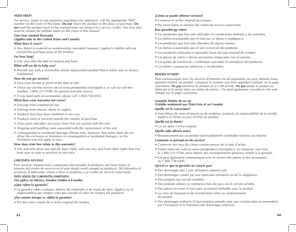Black & Decker FP2500ikt User Manual | Page 23 / 25