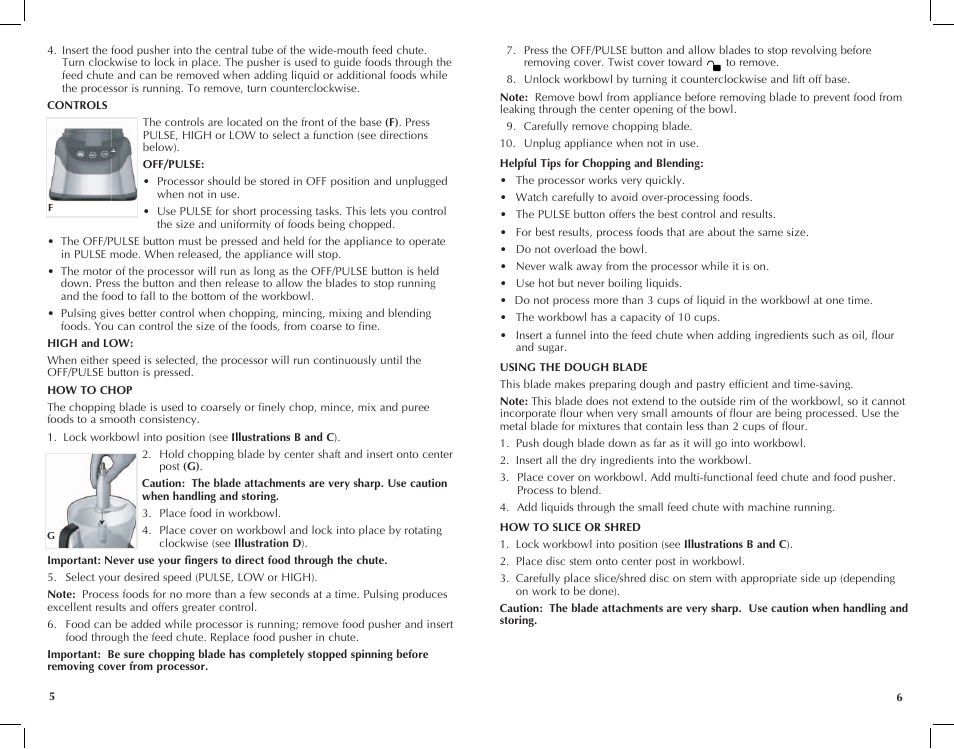Black & Decker FP2500ikt User Manual | Page 4 / 25