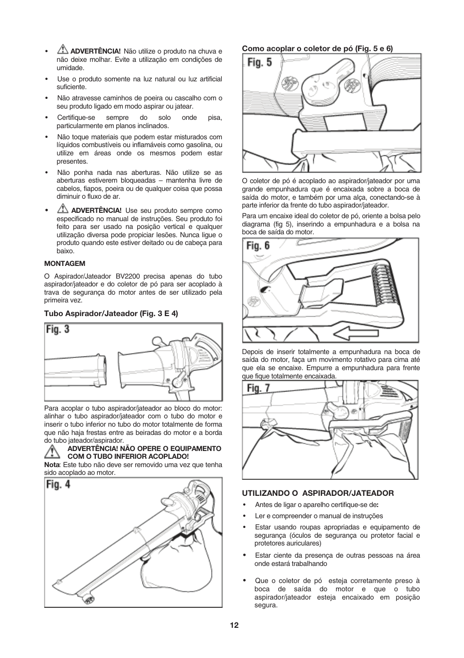 Black & Decker BV2200 User Manual | Page 12 / 22