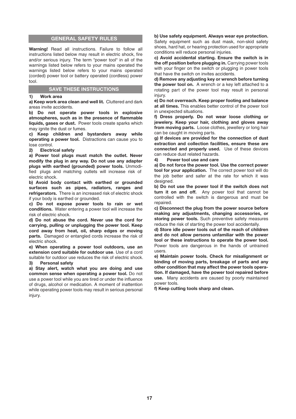 Black & Decker BV2200 User Manual | Page 17 / 22