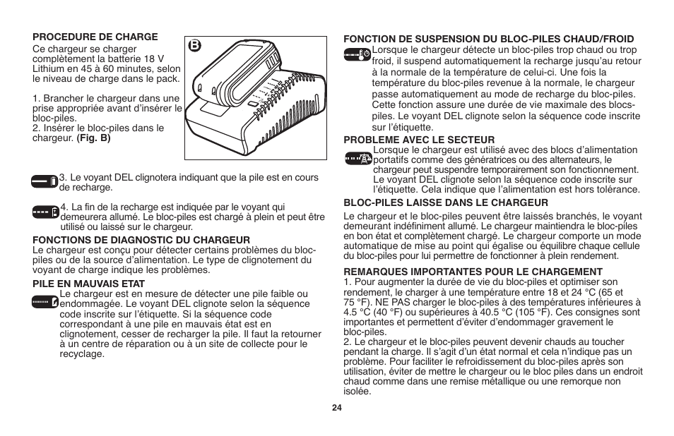 Black & Decker LST1018 User Manual | Page 24 / 52