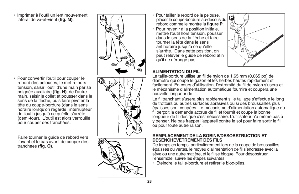 Om n p | Black & Decker LST1018 User Manual | Page 28 / 52