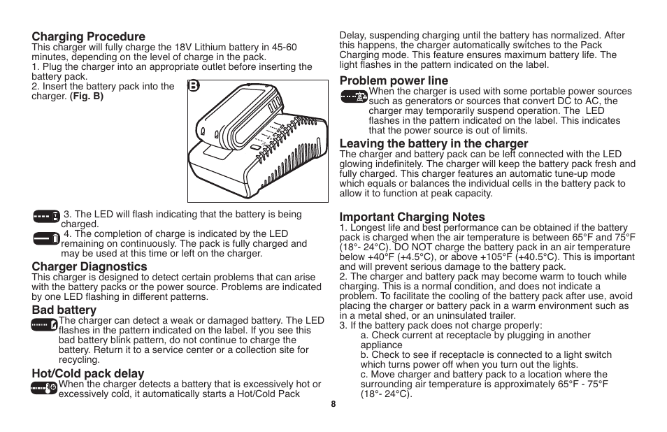 Black & Decker LST1018 User Manual | Page 8 / 52