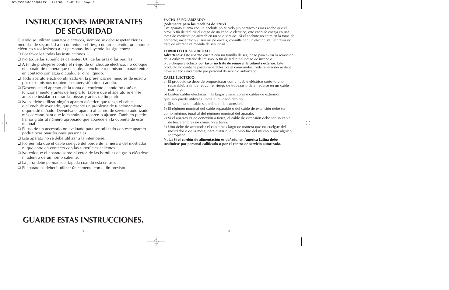 Black & Decker DCM2590 User Manual | Page 5 / 13