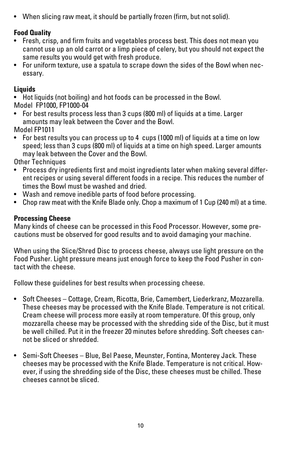 Black & Decker FP1000 User Manual | Page 8 / 23