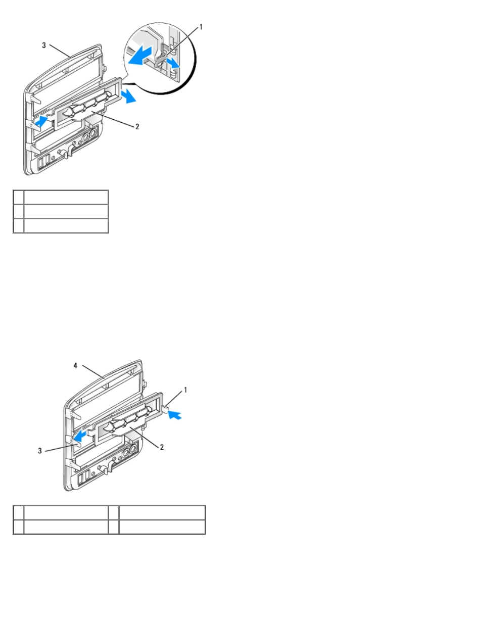 Replacing the drive-panel insert | Dell Dimension 5150/E510 User Manual | Page 31 / 72