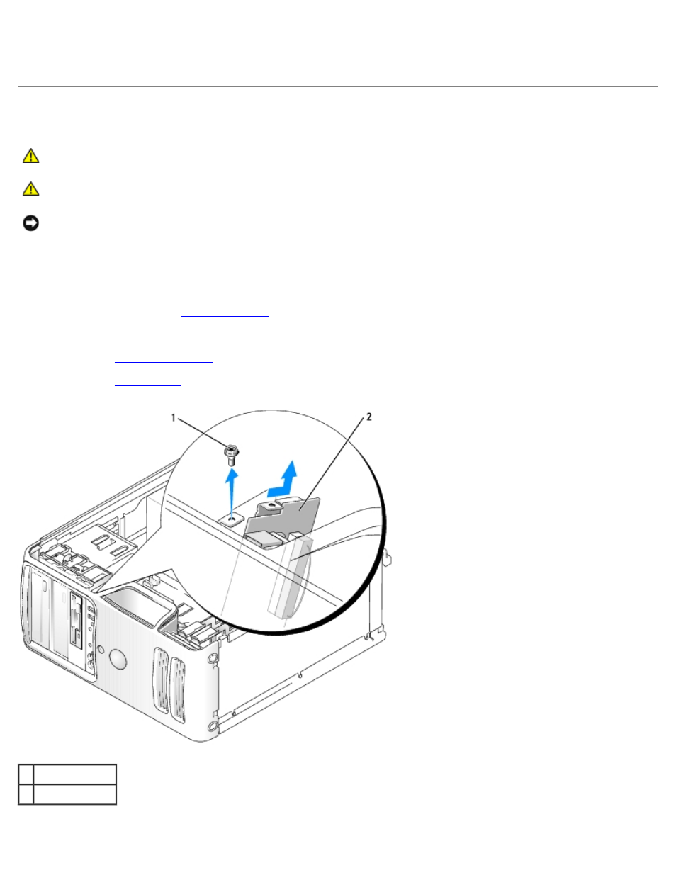 Front, I/o panel, Front i/o panel | Removing the front i/o panel | Dell Dimension 5150/E510 User Manual | Page 53 / 72