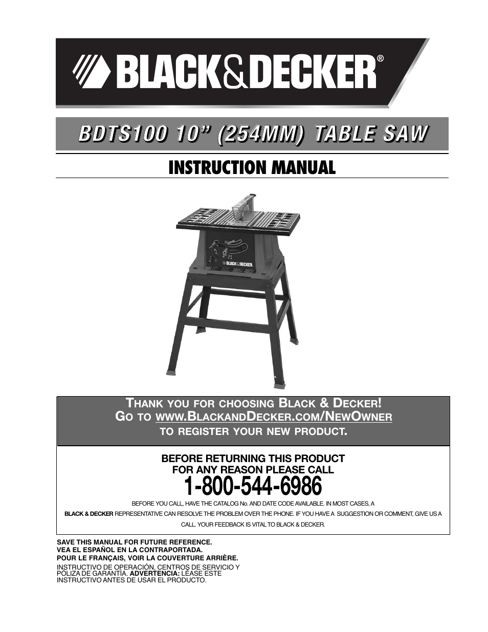 Black & Decker 489051-00 User Manual | 56 pages