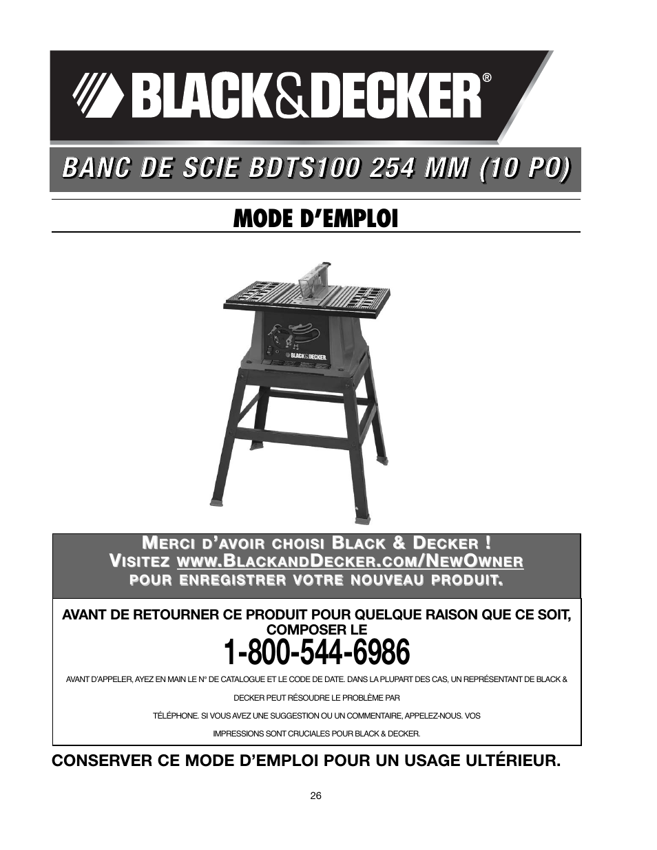 Black & Decker 489051-00 User Manual | Page 26 / 56