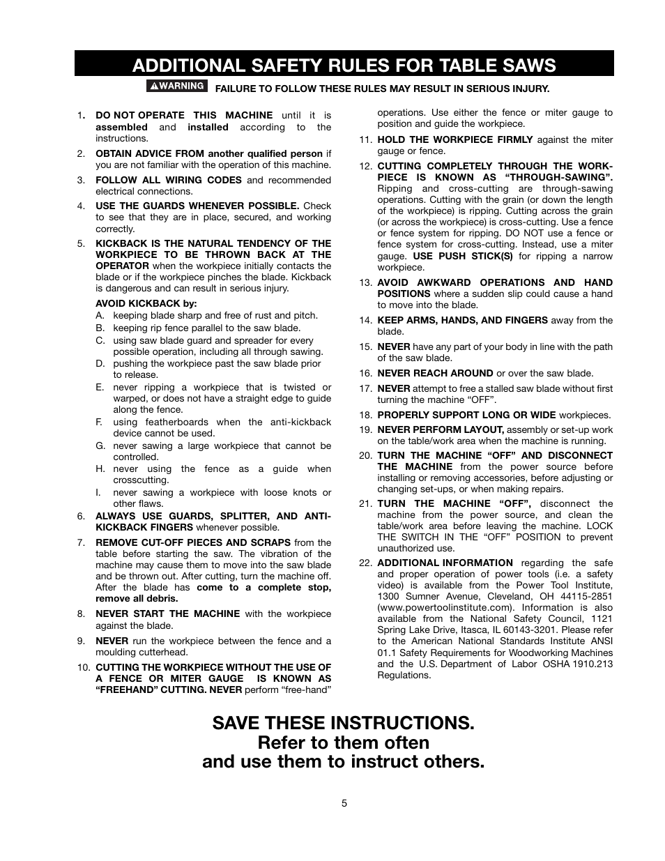 Black & Decker 489051-00 User Manual | Page 5 / 56