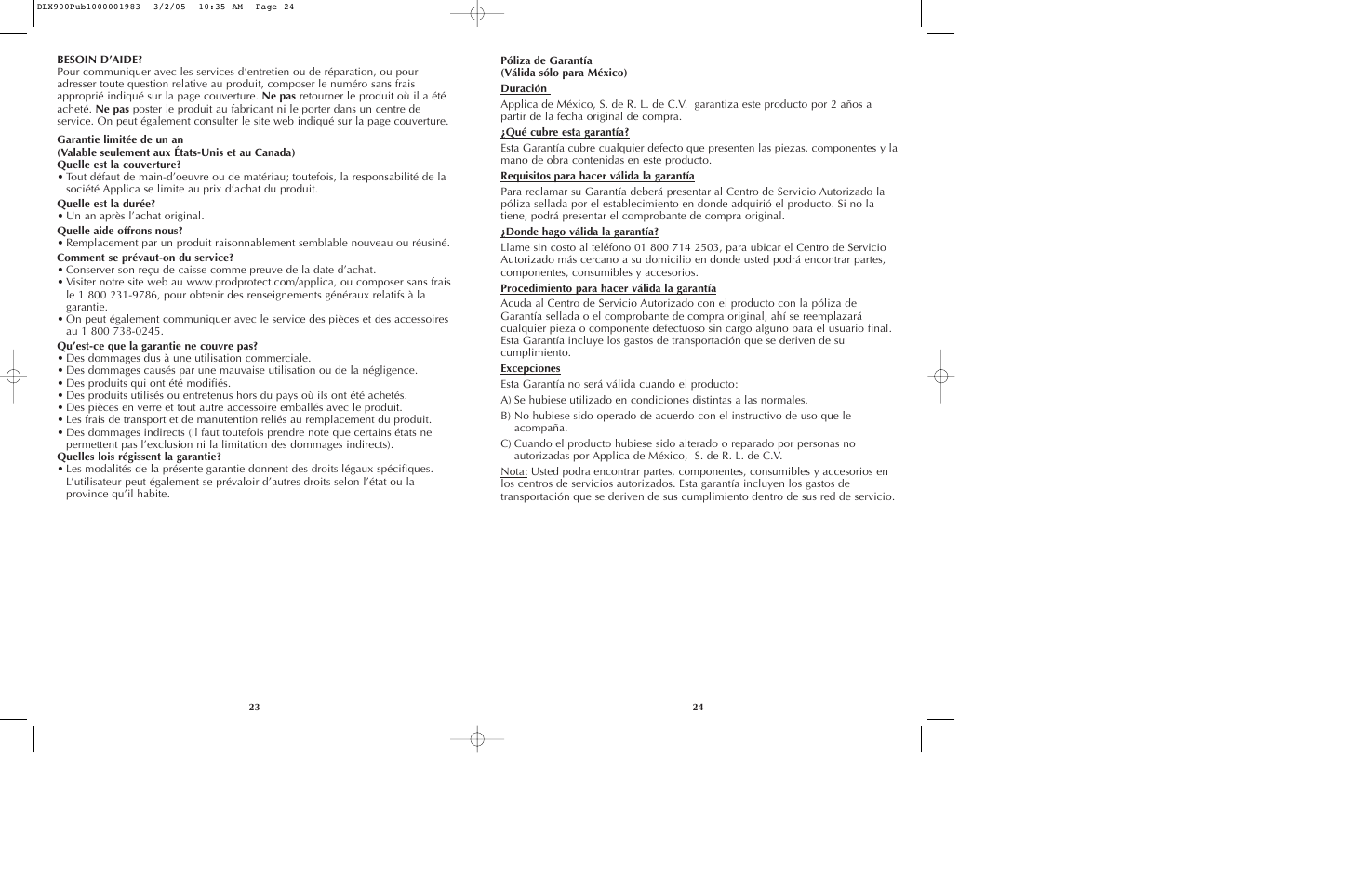 Black & Decker DLX850 User Manual | Page 13 / 15