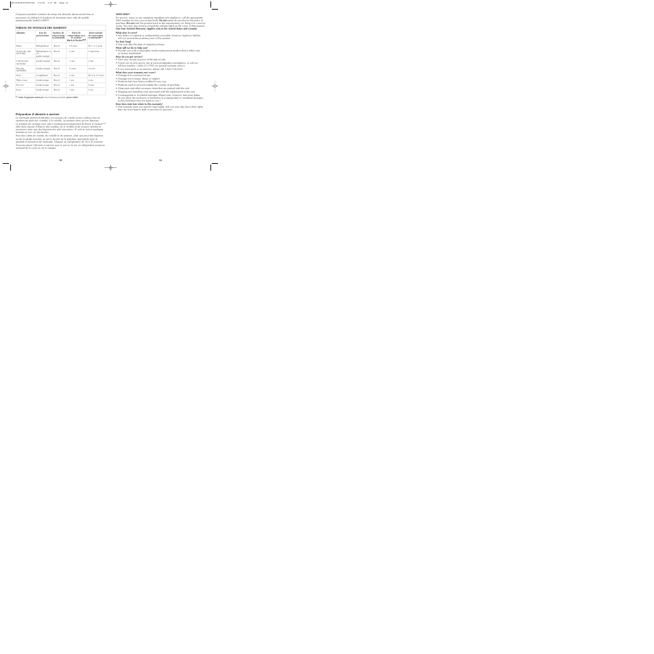 Black & Decker FRESHGUARD VS1300 User Manual | Page 8 / 11