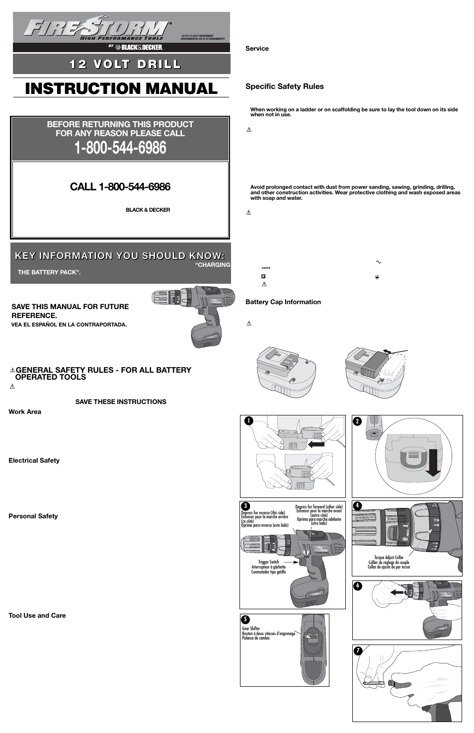 Black & Decker FireStorm 5106305-00 User Manual | 6 pages