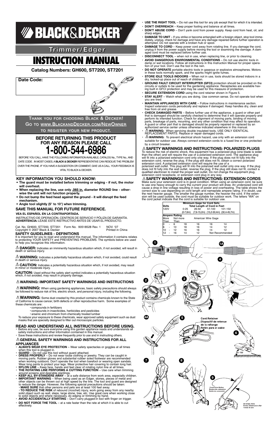 Black & Decker ST7200 User Manual | 5 pages