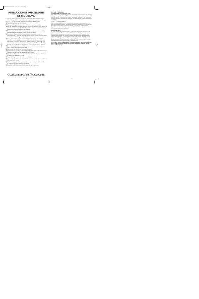 Black & Decker TCM850 User Manual | Page 5 / 15