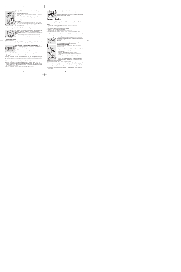 Cuidado y limpieza | Black & Decker TCM850 User Manual | Page 7 / 15