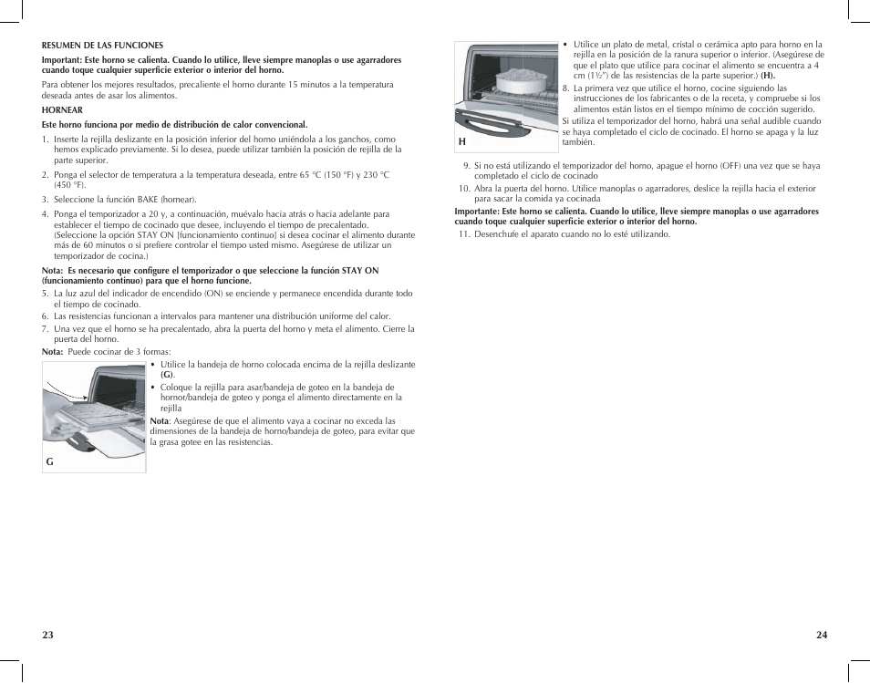 Black & Decker Toast-R-Oven TRO4200B User Manual | Page 13 / 33