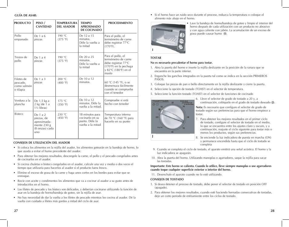 Black & Decker Toast-R-Oven TRO4200B User Manual | Page 15 / 33