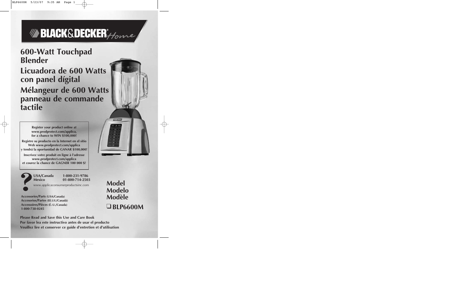 Black & Decker BLP6600M User Manual | 25 pages