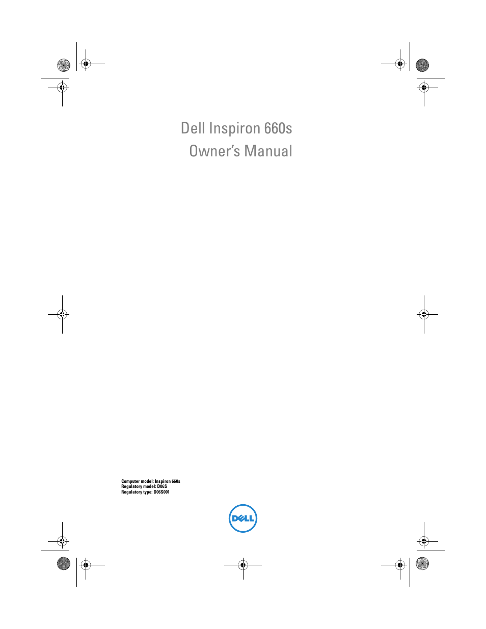 Dell Inspiron 660s (Early 2012) User Manual | 94 pages