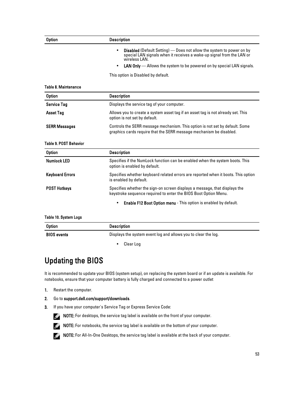 Updating the bios | Dell Precision T7600 (Mid 2012) User Manual | Page 53 / 73