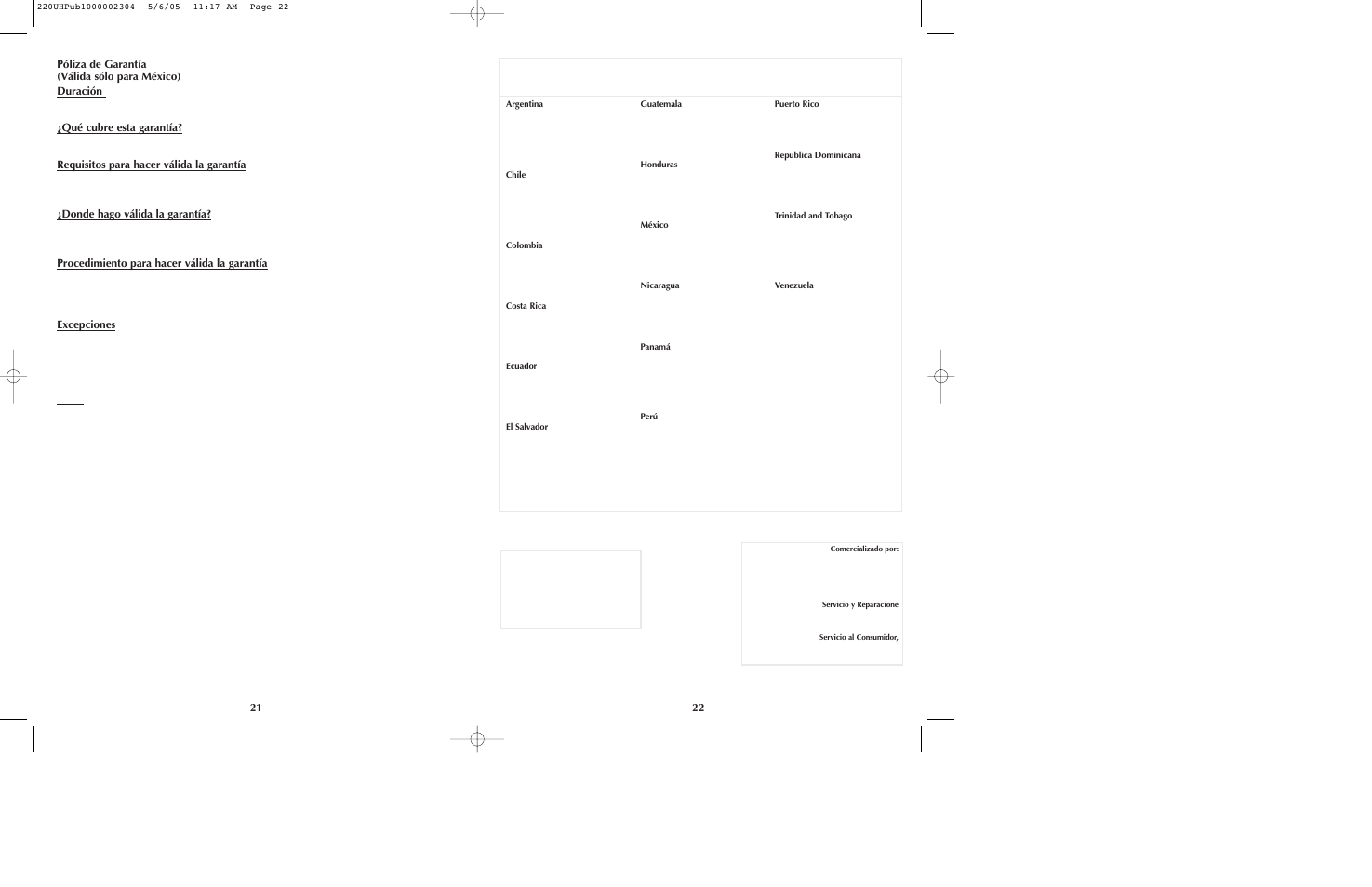 Black & Decker 220UH User Manual | Page 12 / 13