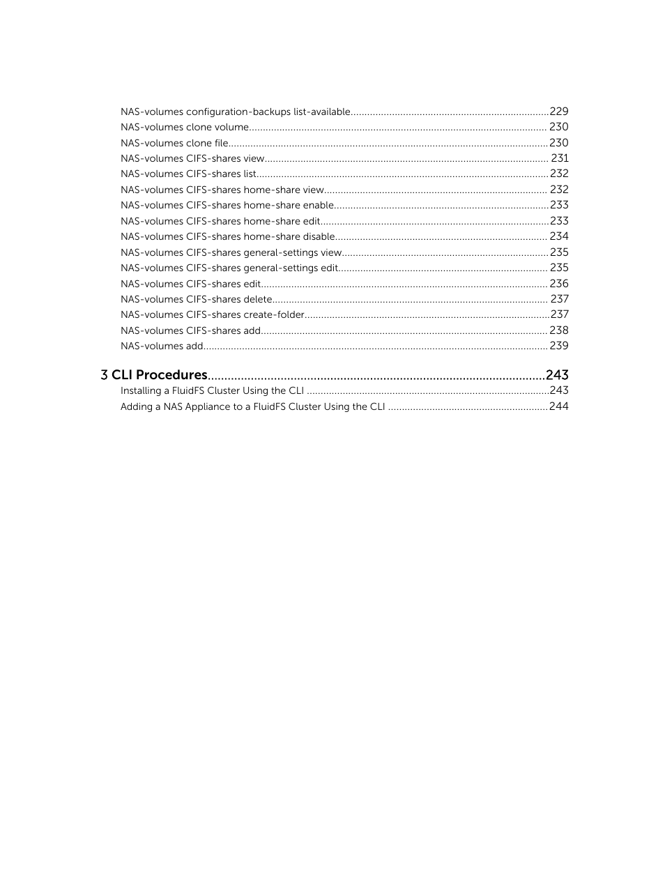 3 cli procedures | Dell PowerVault NX3600 User Manual | Page 11 / 245