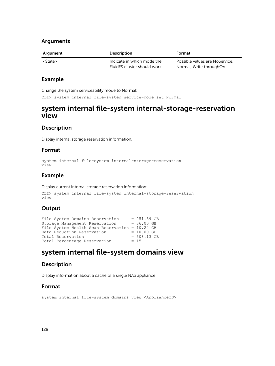 System internal file-system domains view | Dell PowerVault NX3600 User Manual | Page 128 / 245
