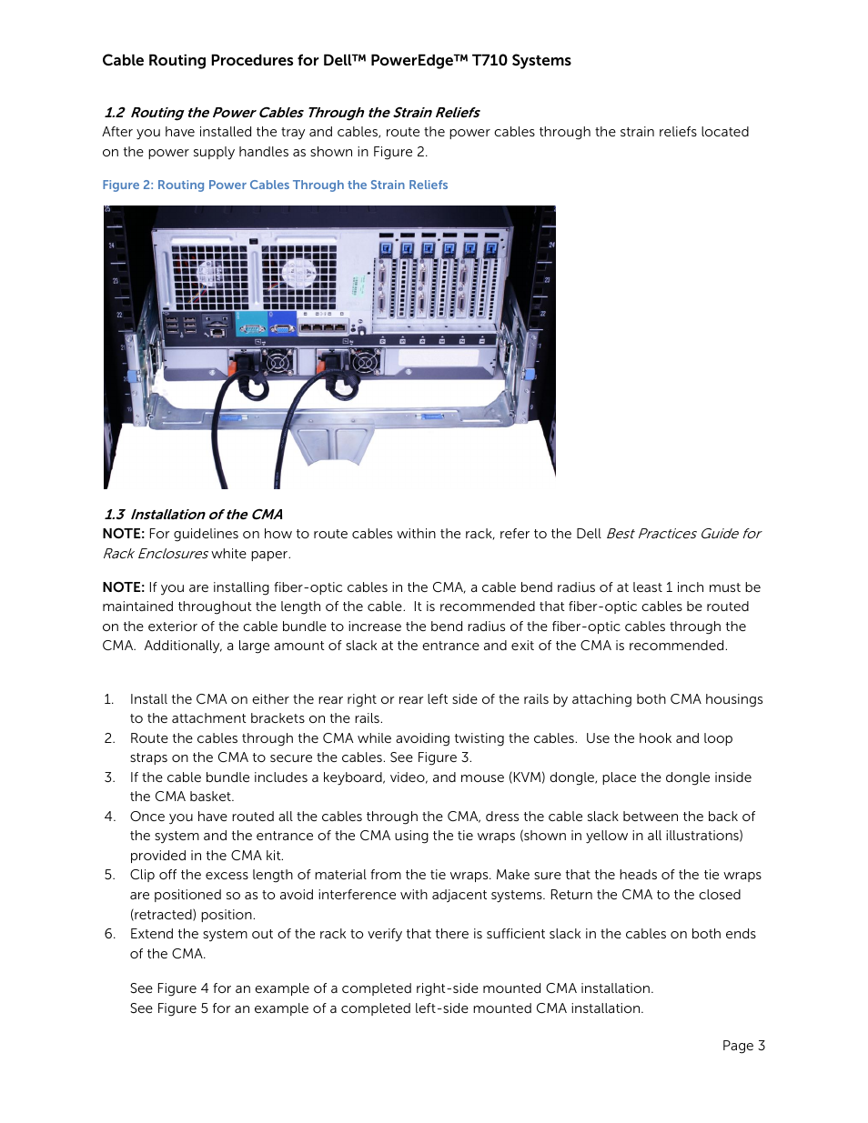 Installation of the cma | Dell PowerEdge Rack Enclosure 2420 User Manual | Page 5 / 8