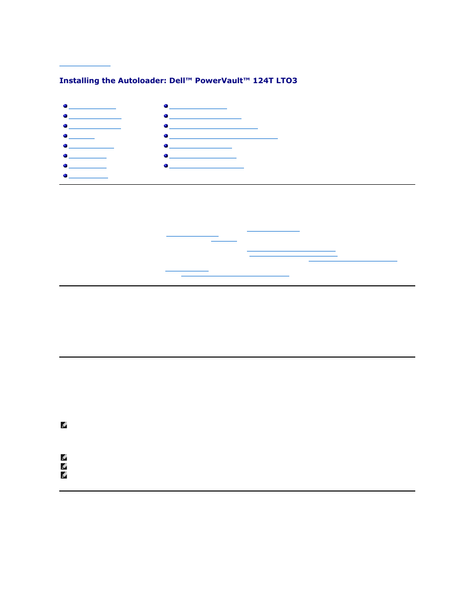 Installation overview, Installation preparation, Scsi bus requirements | Accessories | Dell PowerVault 124T User Manual | Page 15 / 56