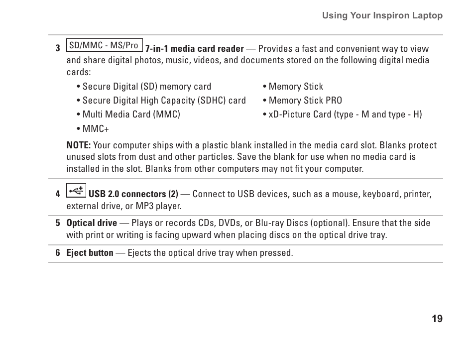 Dell Inspiron 1764 (Early 2010) User Manual | Page 21 / 86
