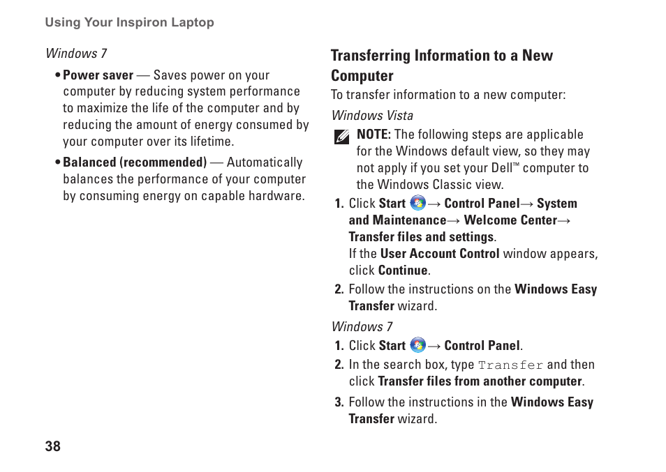 Dell Inspiron 1764 (Early 2010) User Manual | Page 40 / 86