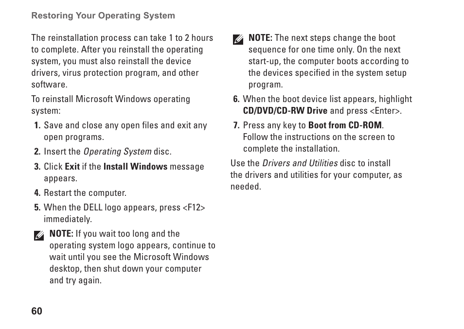 Dell Inspiron 1764 (Early 2010) User Manual | Page 62 / 86
