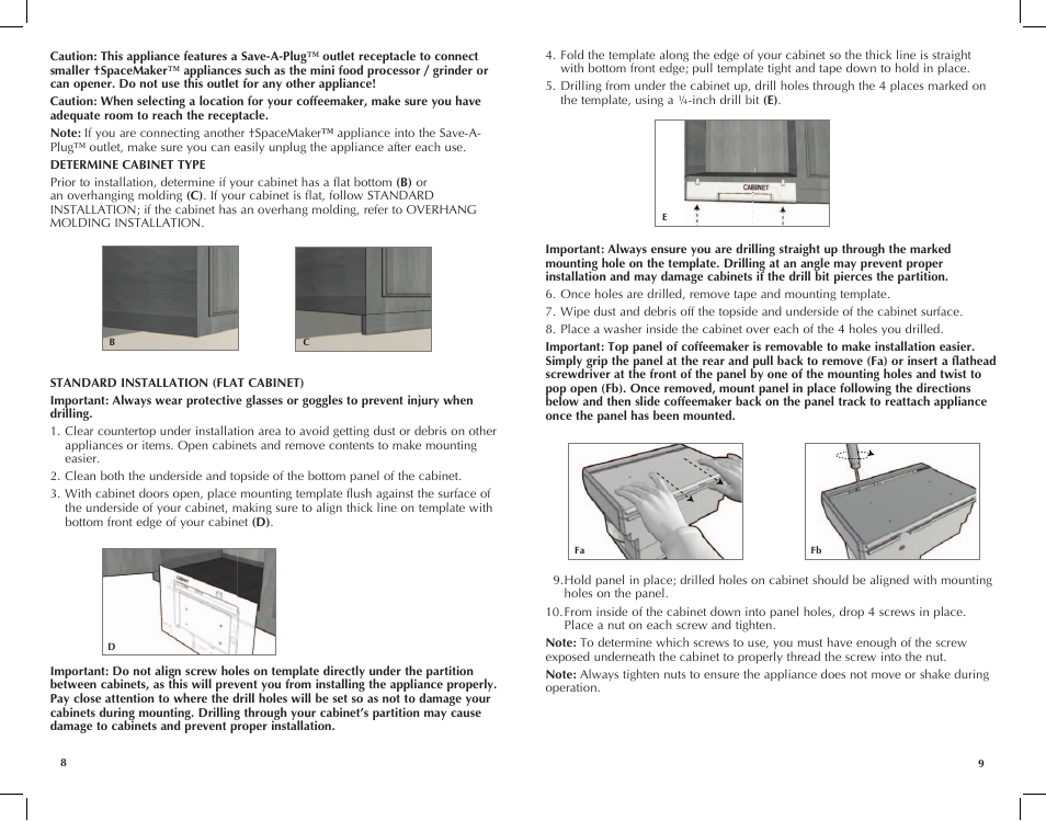 Black & Decker Spacemaker SDC850 User Manual | Page 5 / 25