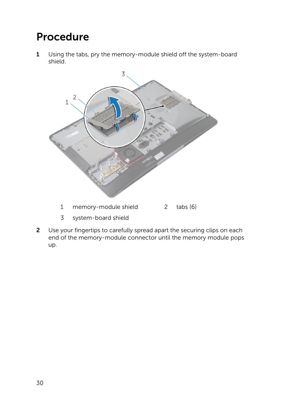 Procedure | Dell Inspiron 23 (5348, Early 2014) User Manual | Page 30 / 112