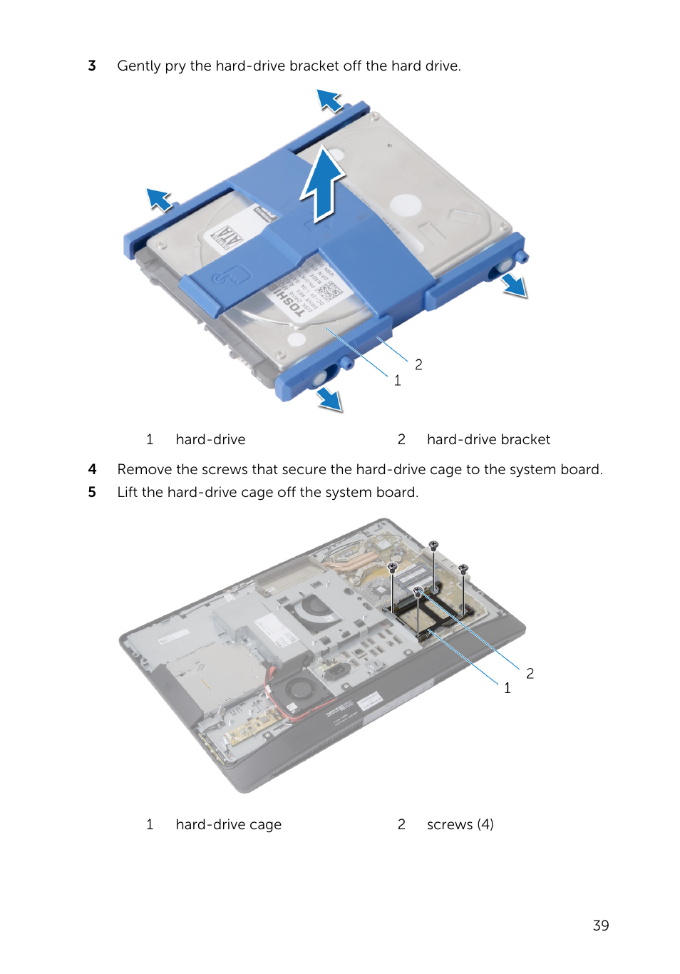 Dell Inspiron 23 (5348, Early 2014) User Manual | Page 39 / 112