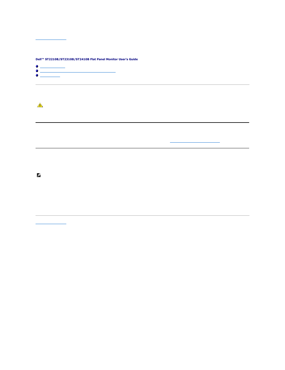 Appendix, Caution: safety instructions, Contacting dell | Dell ST2210B Monitor User Manual | Page 11 / 33