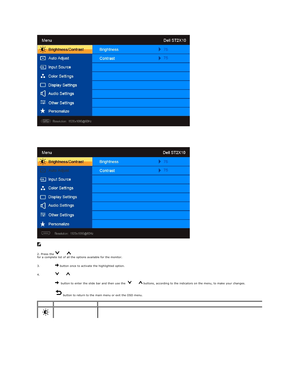 Dell ST2210B Monitor User Manual | Page 15 / 33