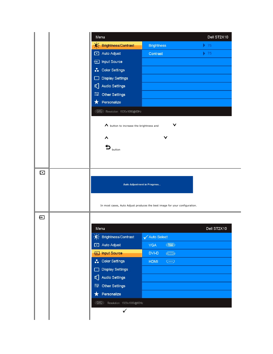 Dell ST2210B Monitor User Manual | Page 16 / 33