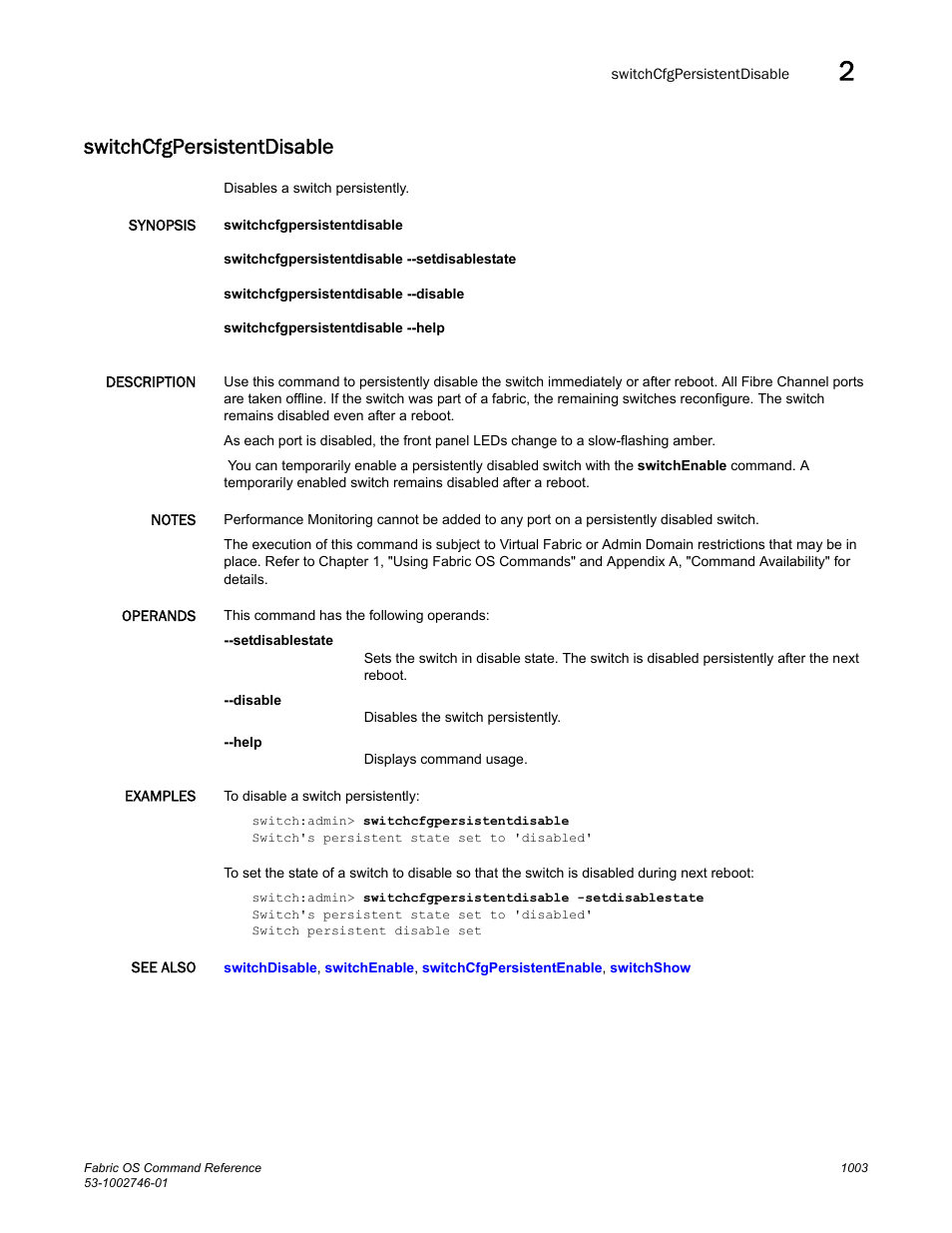 Switchcfgpersistentdisable | Dell POWEREDGE M1000E User Manual | Page 1031 / 1168