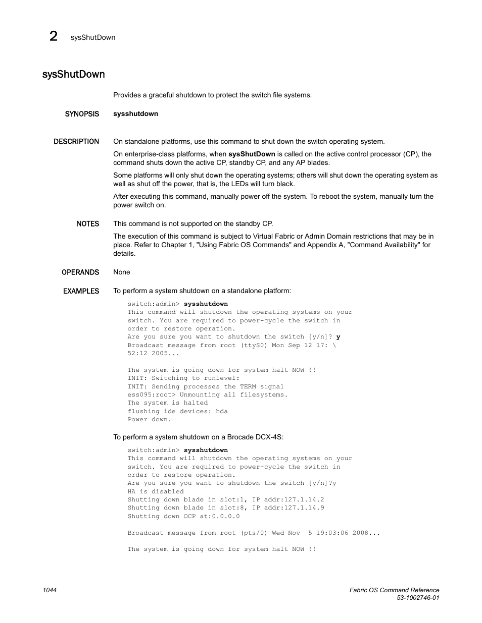 Sysshutdown | Dell POWEREDGE M1000E User Manual | Page 1072 / 1168