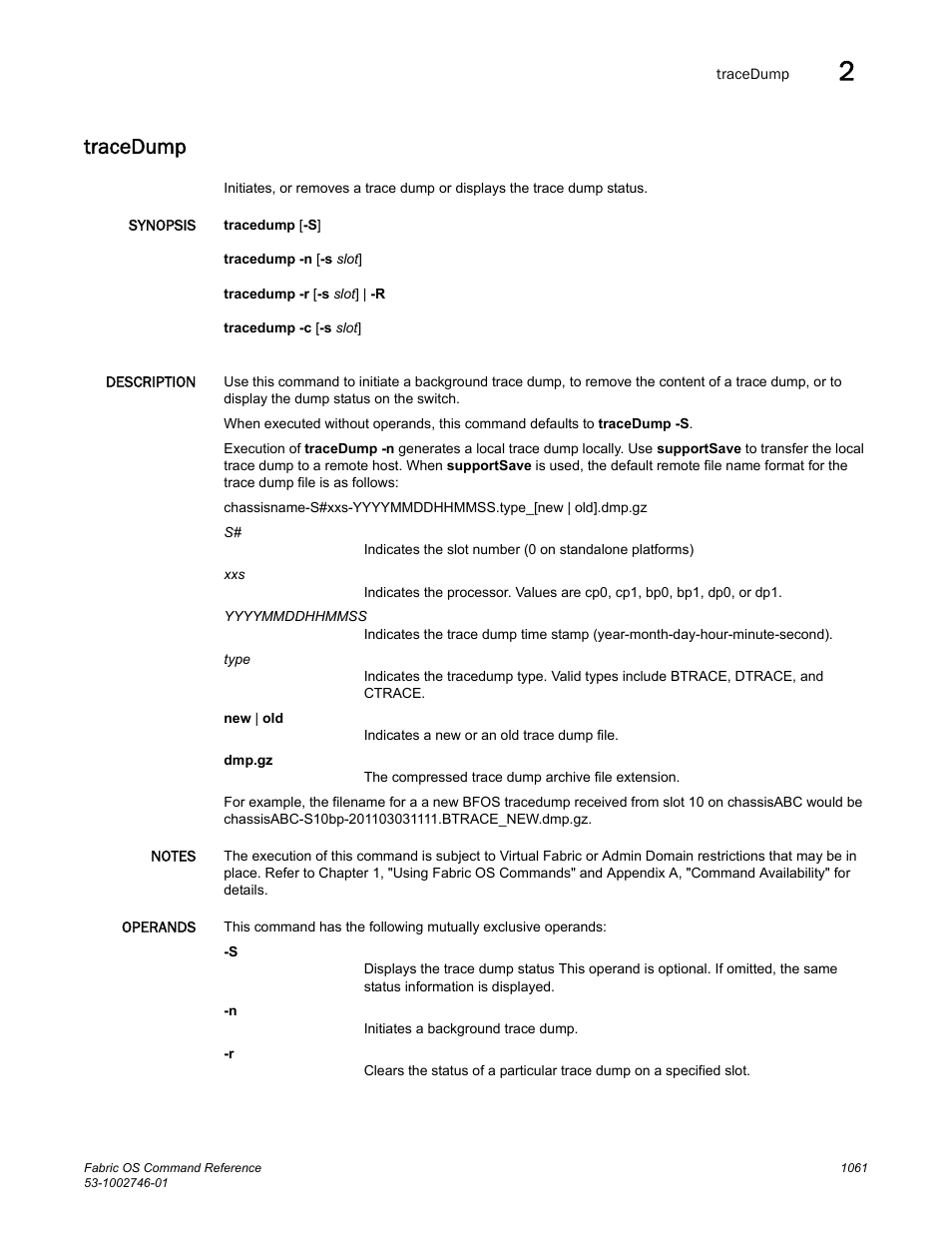 Tracedump | Dell POWEREDGE M1000E User Manual | Page 1089 / 1168