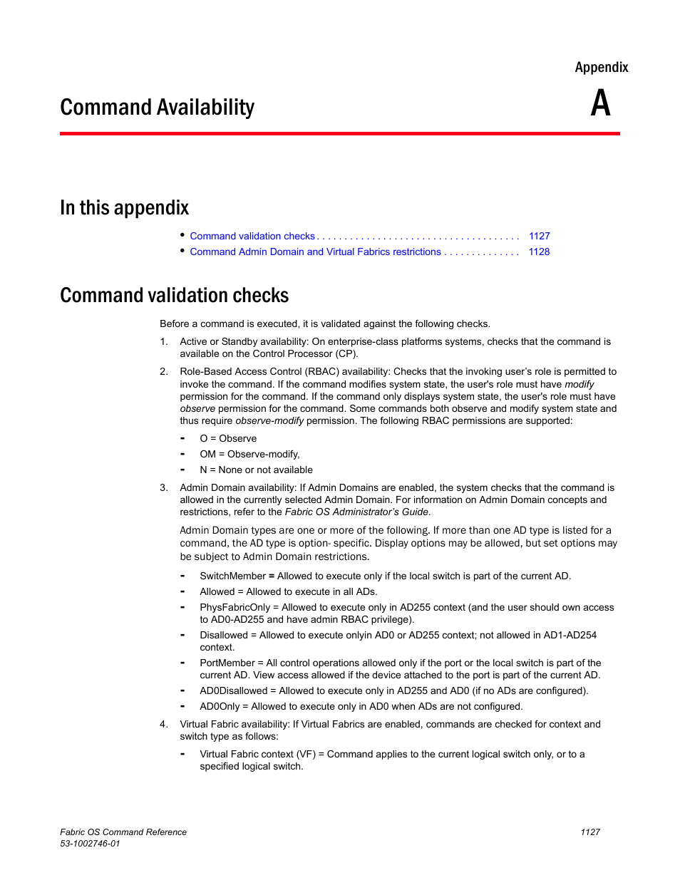 Command availability, In this appendix, Command validation checks | Appendix a, Appendix a, “command availability, Fer to, Appendix appendix a, “command availability, For a comple, Appendix | Dell POWEREDGE M1000E User Manual | Page 1155 / 1168