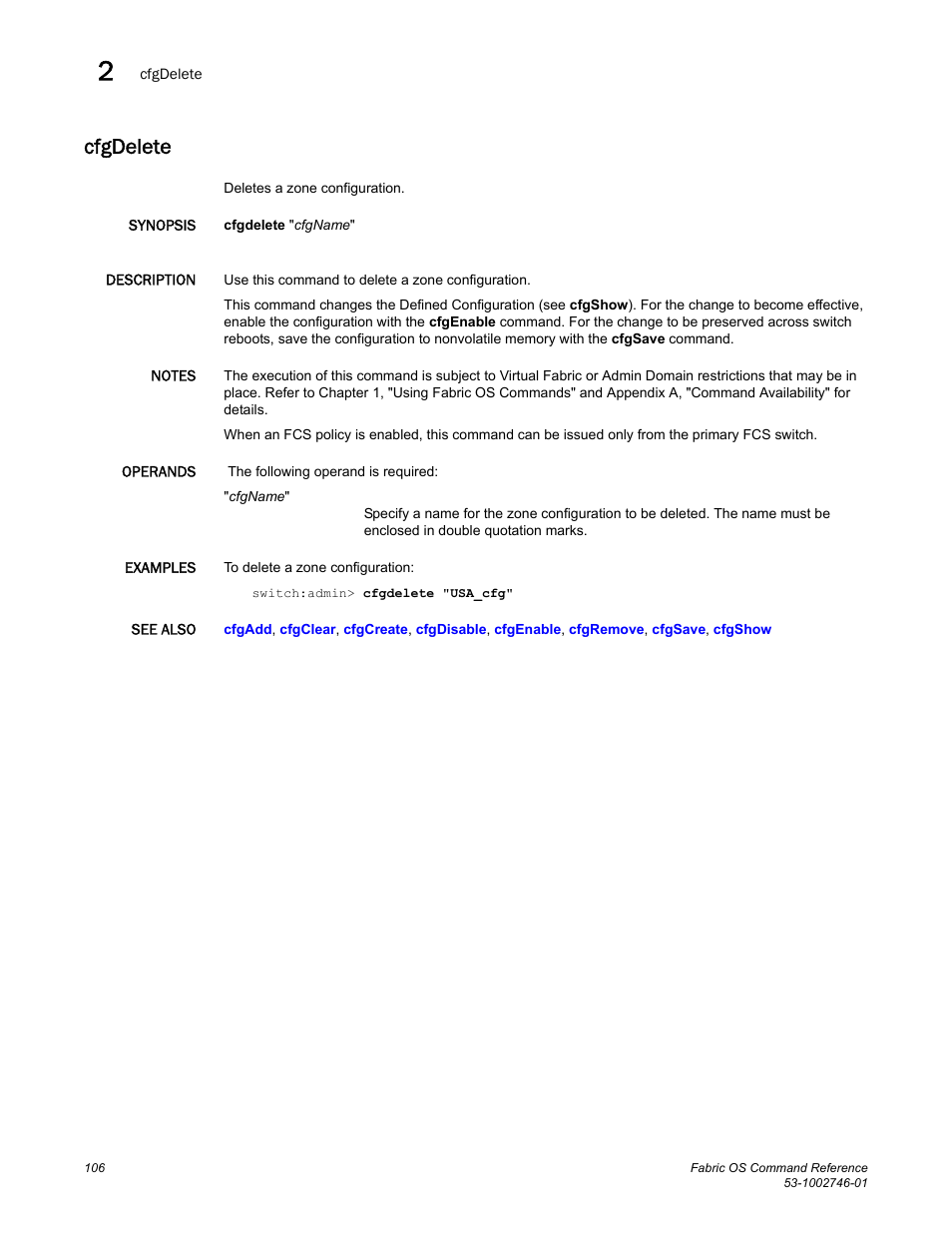 Cfgdelete | Dell POWEREDGE M1000E User Manual | Page 134 / 1168