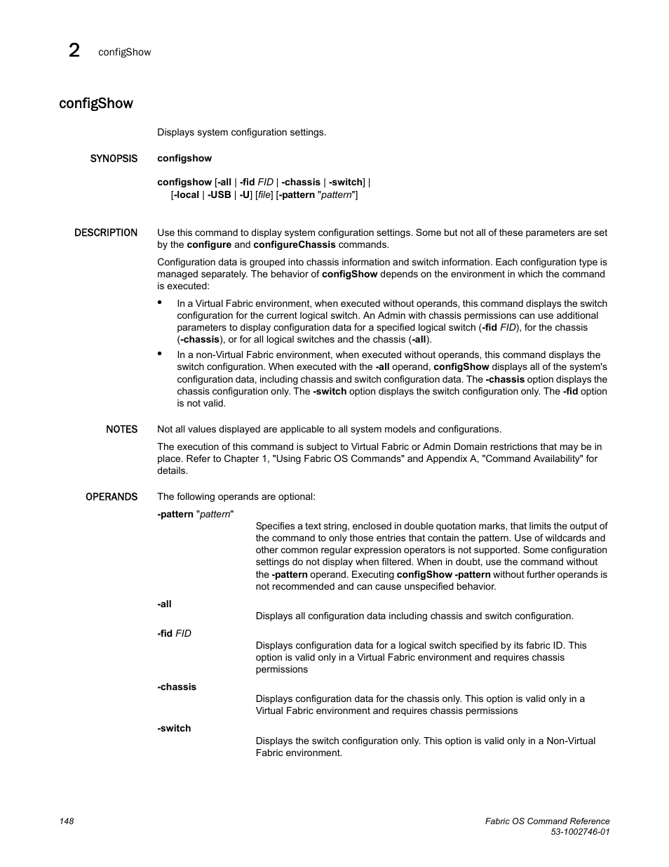 Configshow | Dell POWEREDGE M1000E User Manual | Page 176 / 1168