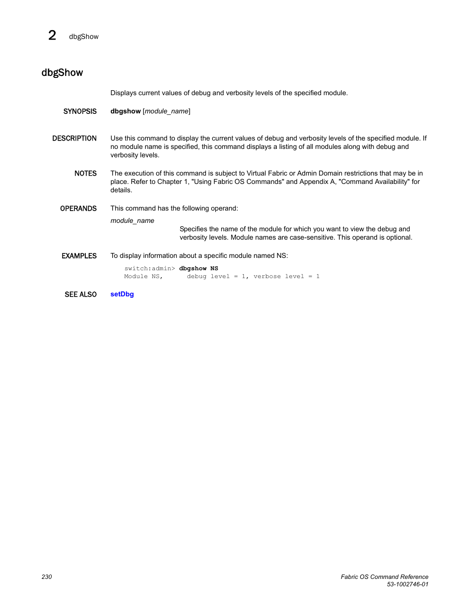 Dbgshow | Dell POWEREDGE M1000E User Manual | Page 258 / 1168