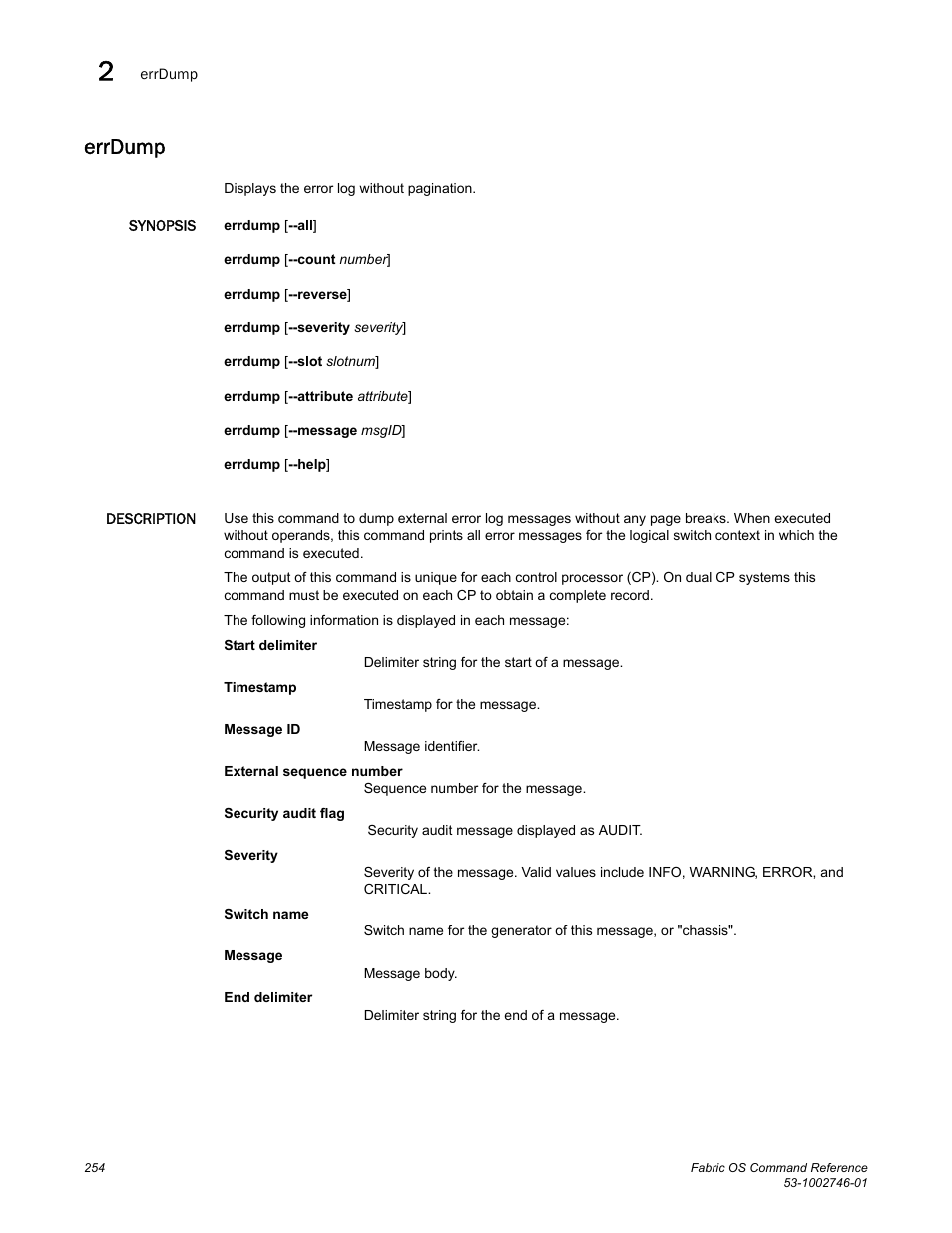 Errdump | Dell POWEREDGE M1000E User Manual | Page 282 / 1168