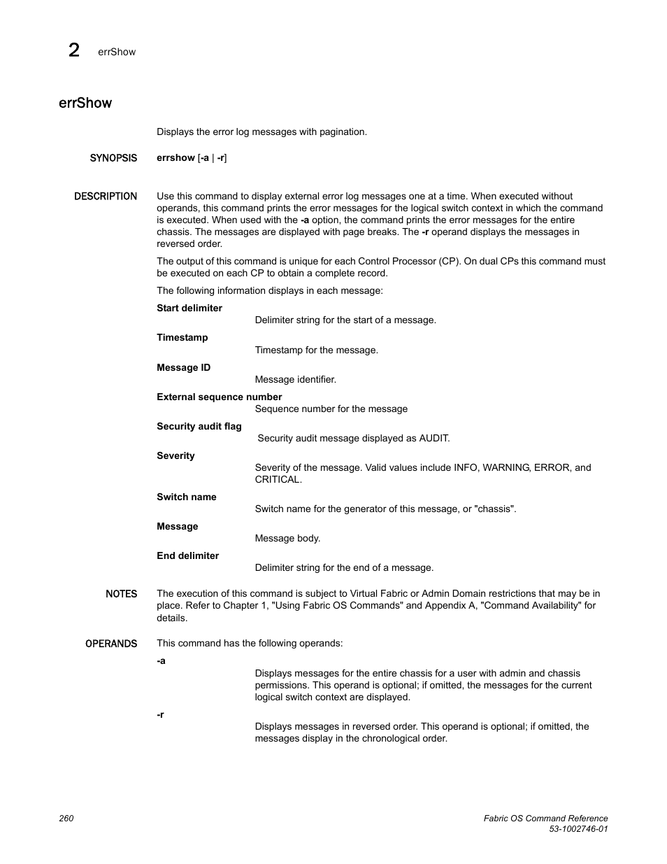 Errshow | Dell POWEREDGE M1000E User Manual | Page 288 / 1168