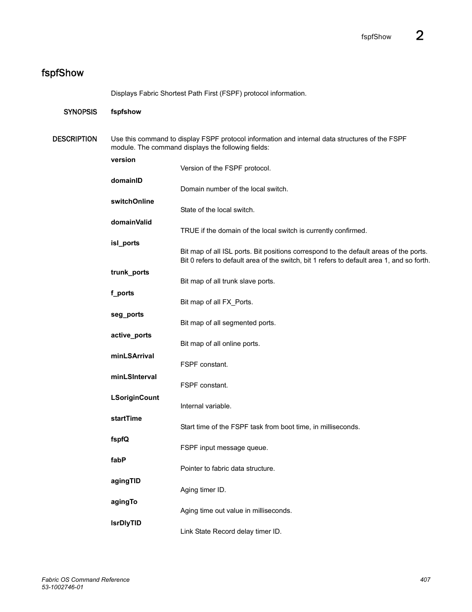 Fspfshow | Dell POWEREDGE M1000E User Manual | Page 435 / 1168