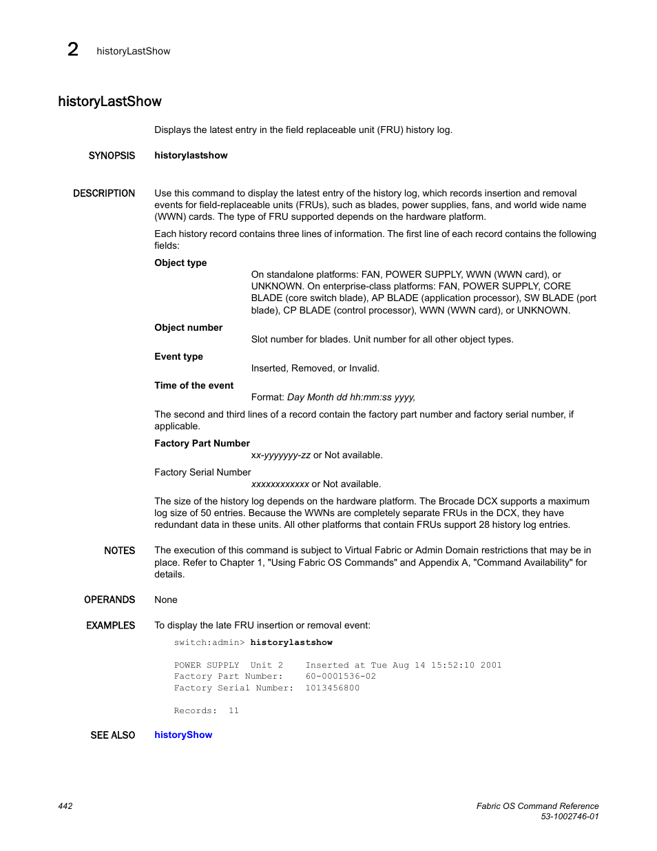 Historylastshow | Dell POWEREDGE M1000E User Manual | Page 470 / 1168